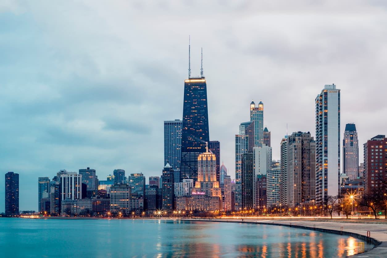 Skyline of downtown Chicago